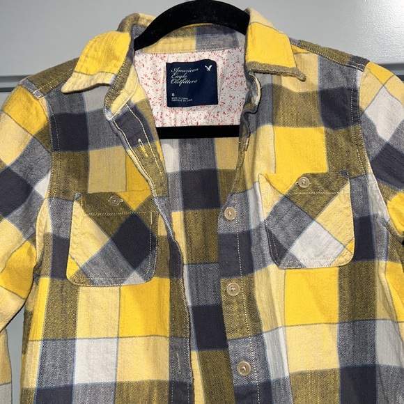 American Eagle Size 8 Boys Flannel [K5] - Picture 3 of 6